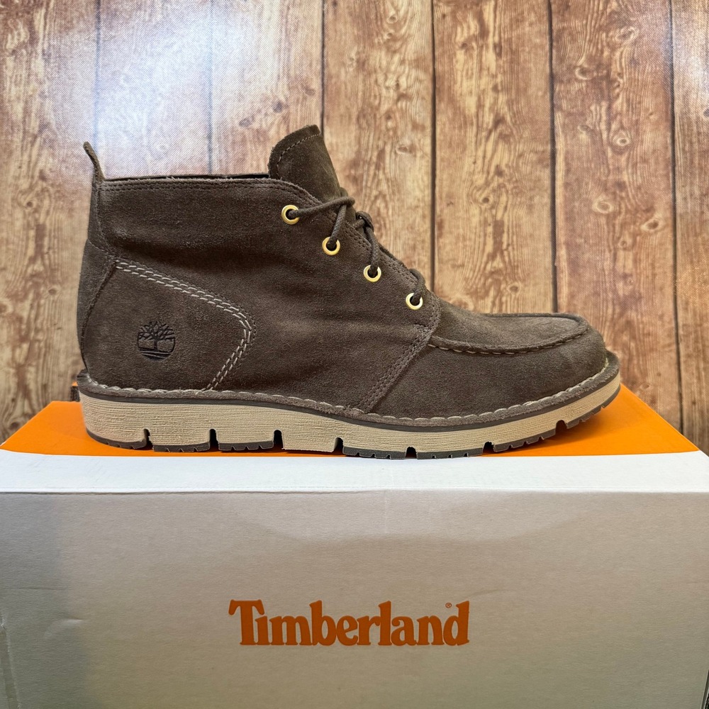 Timberland Westmore Mid Lace Chukka Boot Mens 9.5 Canteen Suede Moc Toe